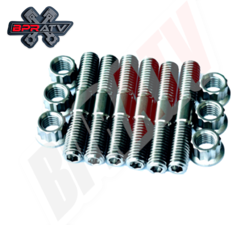 2007+ YZ125 YZ-125 TITANIUM Cylinder Head Studs Crankcase Cases Ti Stud Kit Bolt