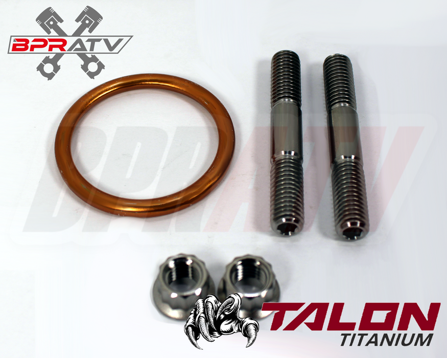 04-05 TRX450R TRX 450R BPRATV TITANIUM Heavy Duty Exhaust Head Pipe Studs Bolts