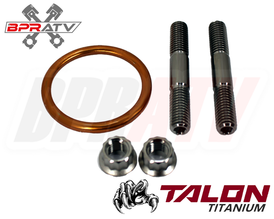 06-14 TRX450R TRX 450R BPRATV TITANIUM Heavy Duty Exhaust Head Pipe Studs Bolts