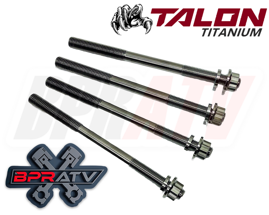 06+ TRX 450R 450ER Titanium Cylinder Studs Ti Crankcase Head Stud Kit Head Bolts