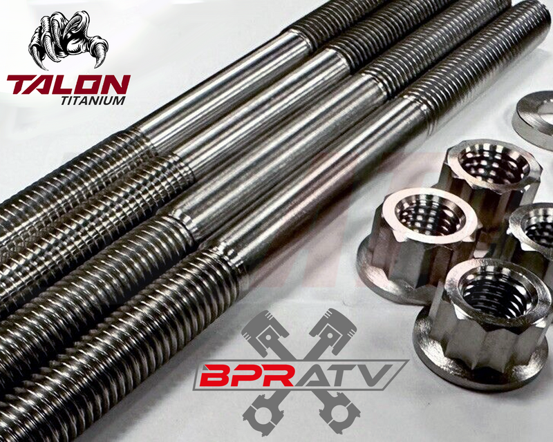 Best Yamaha YFZ450 YFZ 450 CARB Head Studs Titanium Cylinder Head Bolts Nut Kit