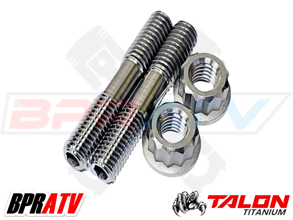 YFZ450 YFZ 450 Ti Exhaust Studs Bolt Heavy Duty Titanium Head Pipe Stud Bolt Kit