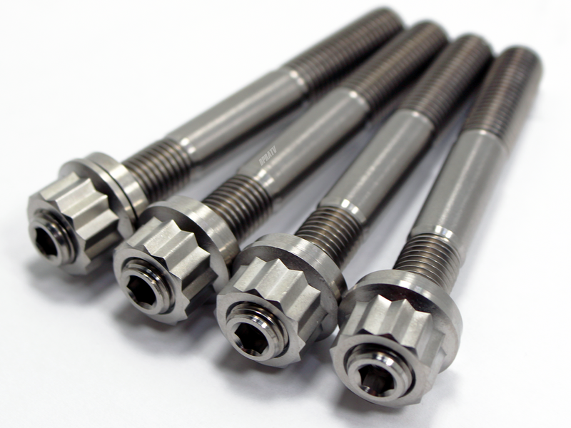 Polaris Sportsman 500 Cylinder Stud Bolts TITANIUM Studs Nut Case Bolt Kit Set