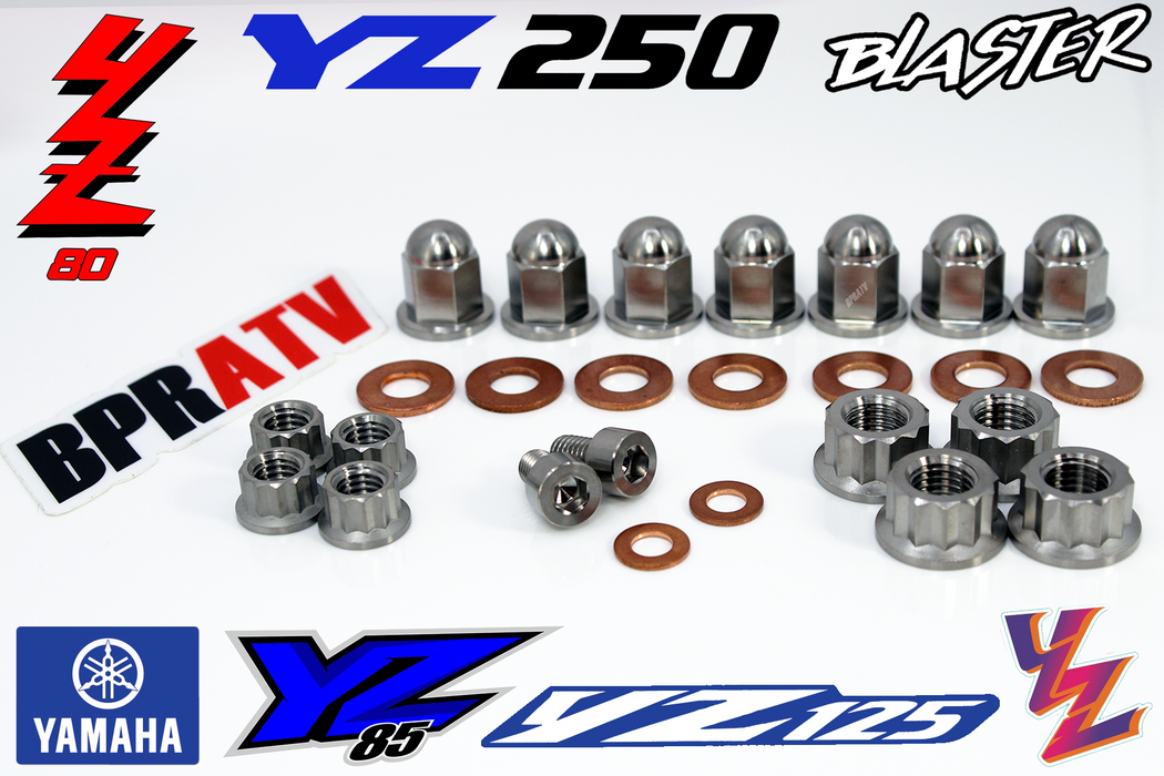 TITANIUM YZ250 YZ 250 125 2-Stroke Top End Engine Cylinder Head Cap Nuts Kit Set