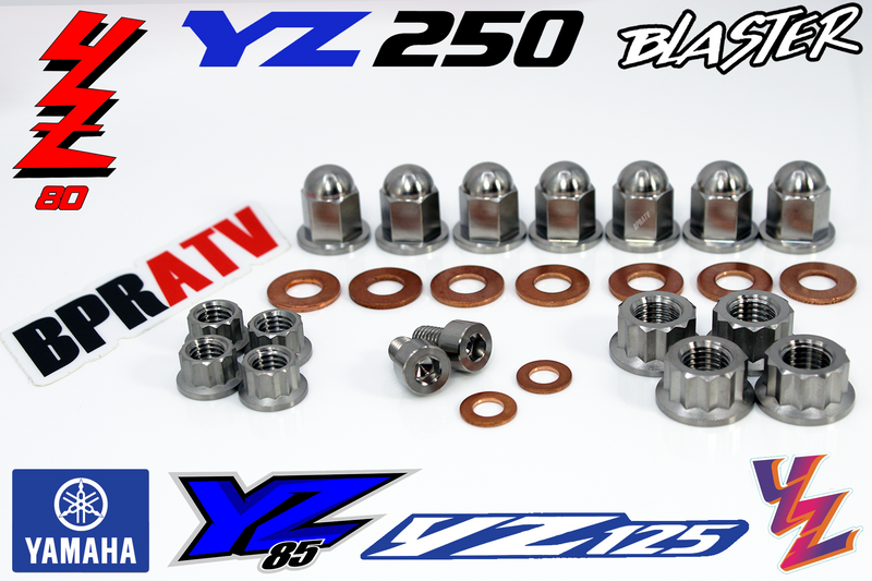 TITANIUM Yamaha YZ250 YZ 250 250X Top End Engine Cylinder Head Cap Nuts Kit Set