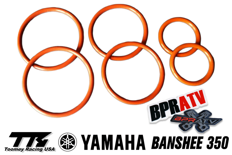 BPRATV Yamaha Banshee Toomey T4 T5 T6 Exhaust Pipes O-Ring Set ORings Repair Kit