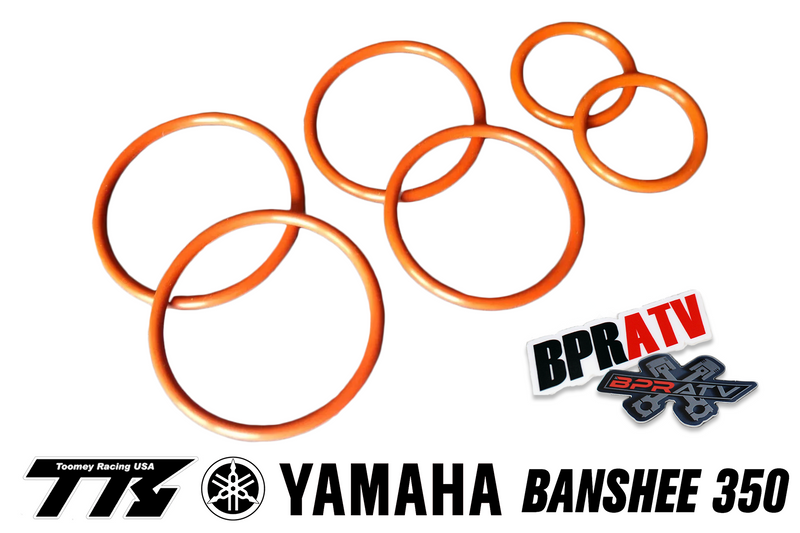 Toomey T4/T5/T6 Complete Exhaust Pipe O-Ring Gasket Kit Yamaha Banshee 1987-2006