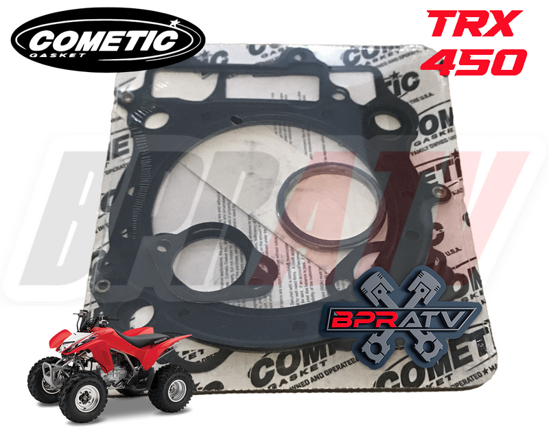 06+ TRX450R TRX 450R 450 ER JE Piston Cometic Gaskets Stock Bore 96 mil Top End