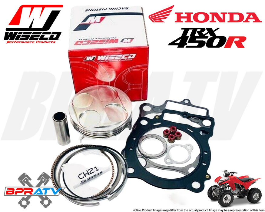 06+ Honda TRX450R TRX 450R 96mm Stock Bore 12:1 Wiseco Pump Gas Piston Gaskets