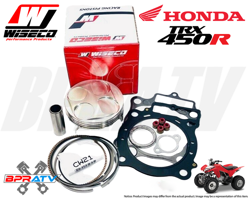 06-14 Honda TRX450R TRX 450R Hot Rods Crank & Wiseco Piston Cylinder Rebuild Kit