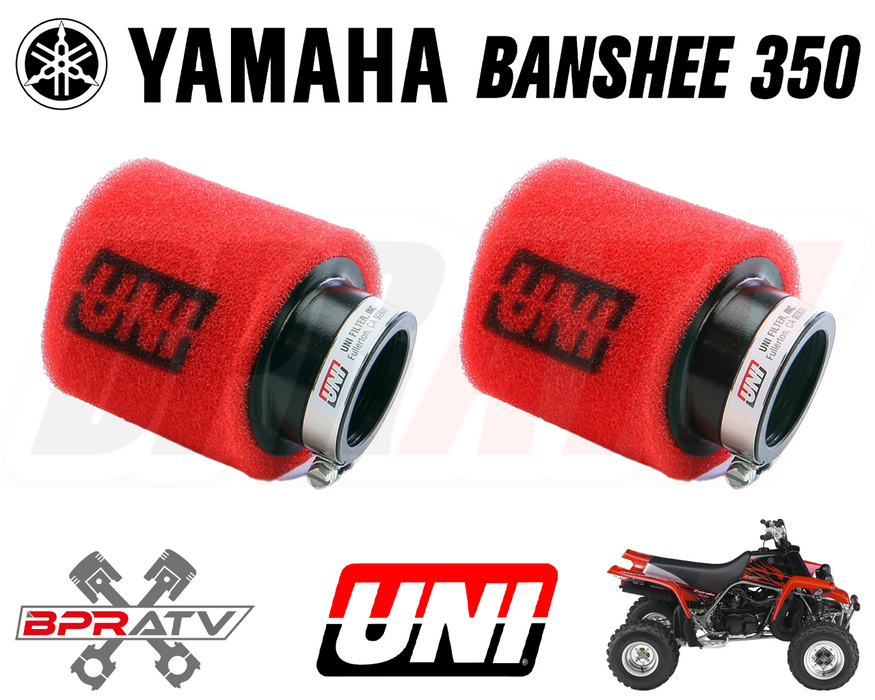 Yamaha Banshee 350 UNI FOAM Air Filters 26mm STOCK SIZE Carbs Mikuni Keihin PWK