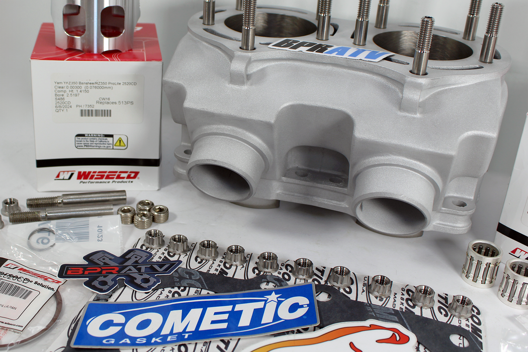 Banshee 421 SERVAL Cub Cylinder 68mm 4mm Black Head Complete Top End Rebuild Kit