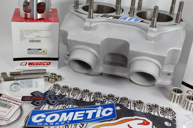 Banshee 421cc Serval Cub Cylinder 68mm 4mil Cool Head Wiseco Top End Rebuild Kit