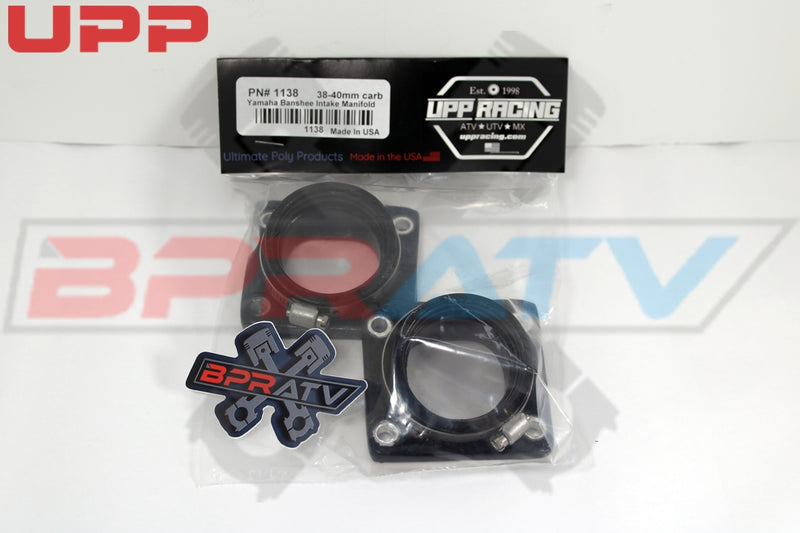 Banshee CHEETAH CUB UPP 38 39 40mm Carburetor Intake Manifolds + TITANIUM Bolts