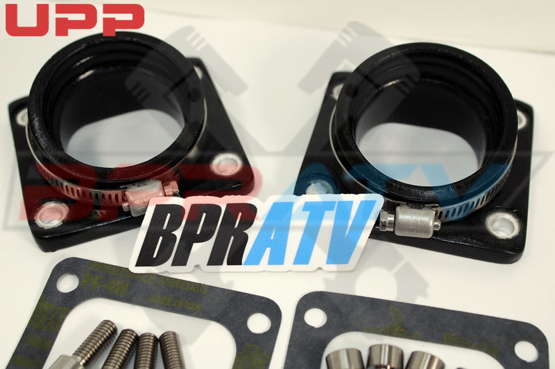 Banshee CHEETAH CUB UPP 38 39 40mm Carburetor Intake Manifolds + TITANIUM Bolts
