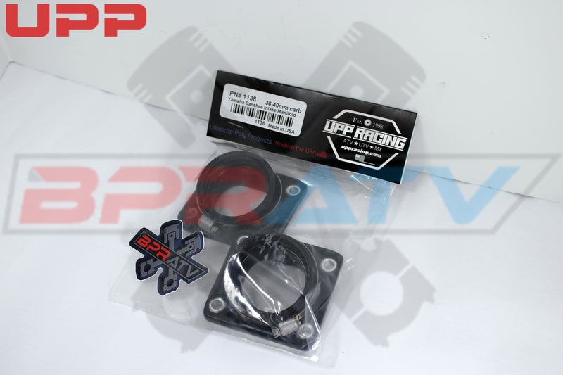 Banshee CHEETAH CUB 421 UPP 38 39 40mm Big Bore Carburetor Intake Manifolds Pair