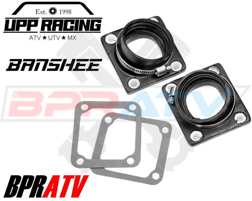 Banshee CHEETAH CUB 421 UPP 38 39 40mm Big Bore Carburetor Intake Manifolds Pair