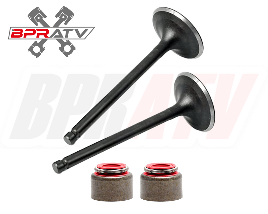 Polaris Predator 500 Kibblewhite Head Intake Exhaust Valves Stem RED VITON Seals