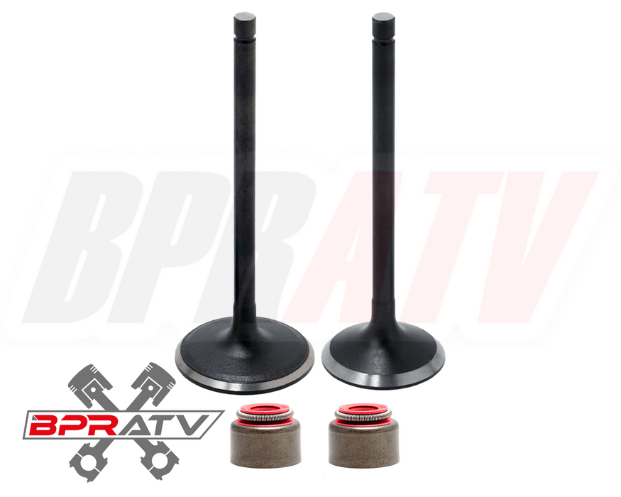 Polaris Predator 500 Kibblewhite Head Intake Exhaust Valves Stem RED VITON Seals