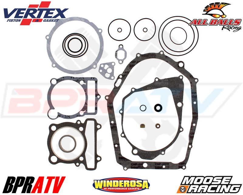 93-98 Yamaha Kodiak 400 YFM400 400FW Vertex Moose Racing Complete Gasket Set Kit