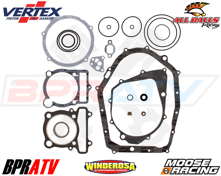 87-96 Yamaha Big Bear 350 YFM350 FW Vertex Moose Racing Complete Gasket Set Kit