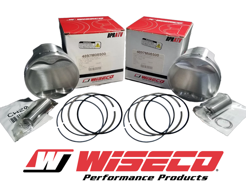 2005-11 Brute Force 750 KVF750 11.5:1 STD 85mm Wiseco Piston Kit (2) 4897M08500