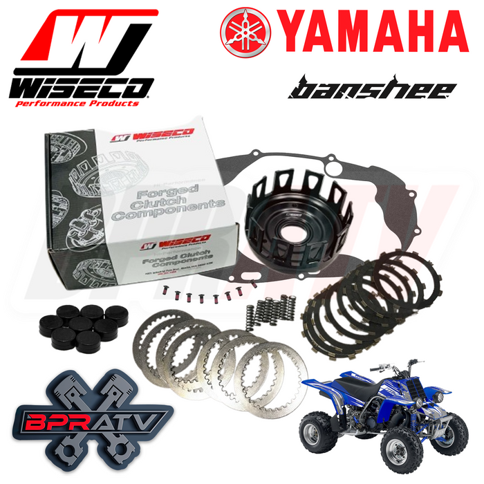 Yamaha Banshee 350 RZ350 Billet CNC WISECO Heavy Duty Clutch Basket & Clutch Kit