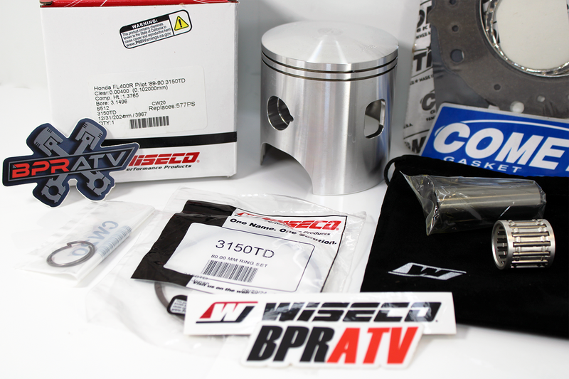 Honda Pilot FL400 80mm Stock Bore Wiseco Piston Kit & Cometic Gasket Top End Kit