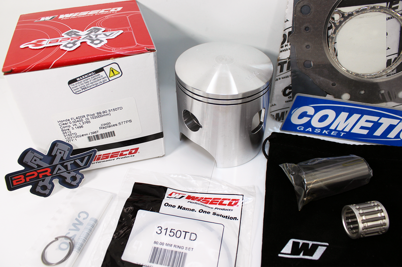 Honda Pilot FL400 81.50mm Bore Wiseco Piston Cometic Gasket Top End Rebuild Kit