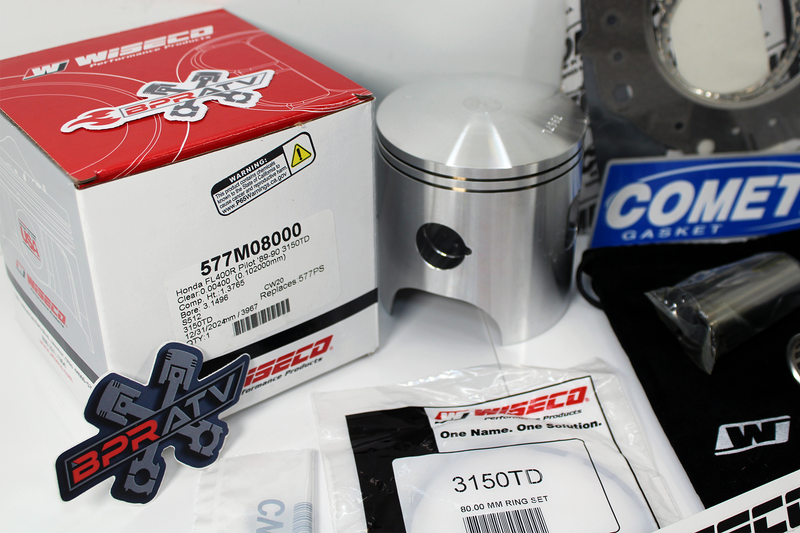 Honda Pilot FL400 82mm Big Bore Wiseco Piston Cometic Gasket Top End Rebuild Kit