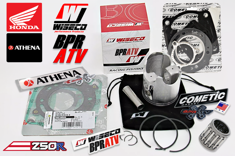 87 88 89 Honda TRX250R TRX 250R Wiseco 68mm Piston Athena Gasket Top Rebuild Kit