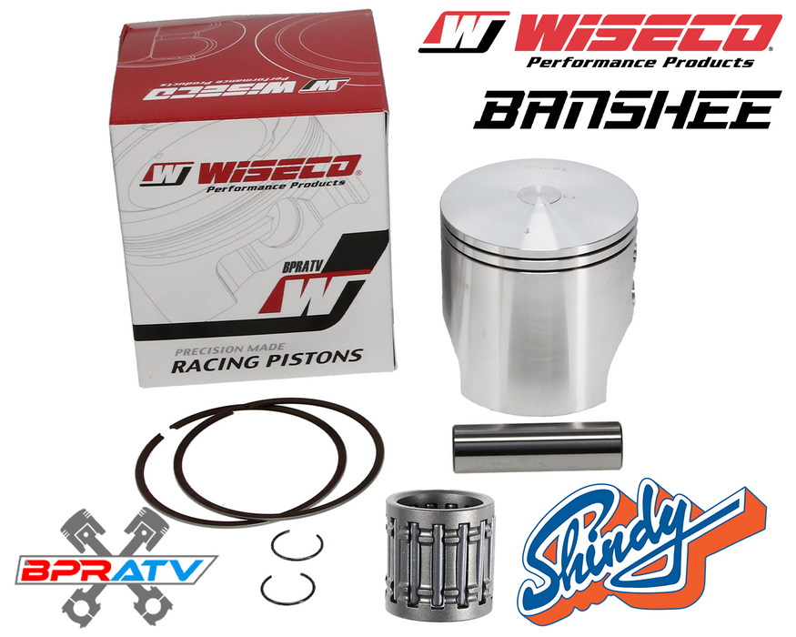 Yamaha Banshee 350 65.50mm Wiseco Pro Lite Pistons Pin Bearings Top Gaskets Kit