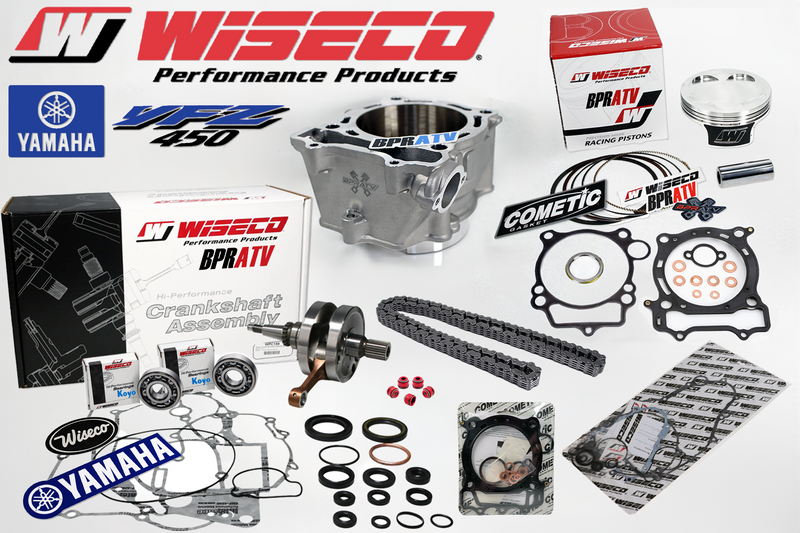Wiseco Crank Piston BPRATV Cylinder Kit Yamaha YFZ450 Carb Engine Rebuild WPC231