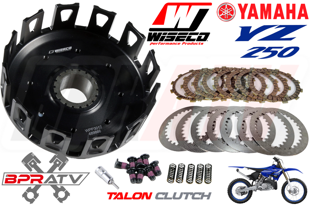 99-25 Yamaha YZ250 YZ 250 Wiseco Black Heavy Duty Clutch Basket Fibers Spring WR