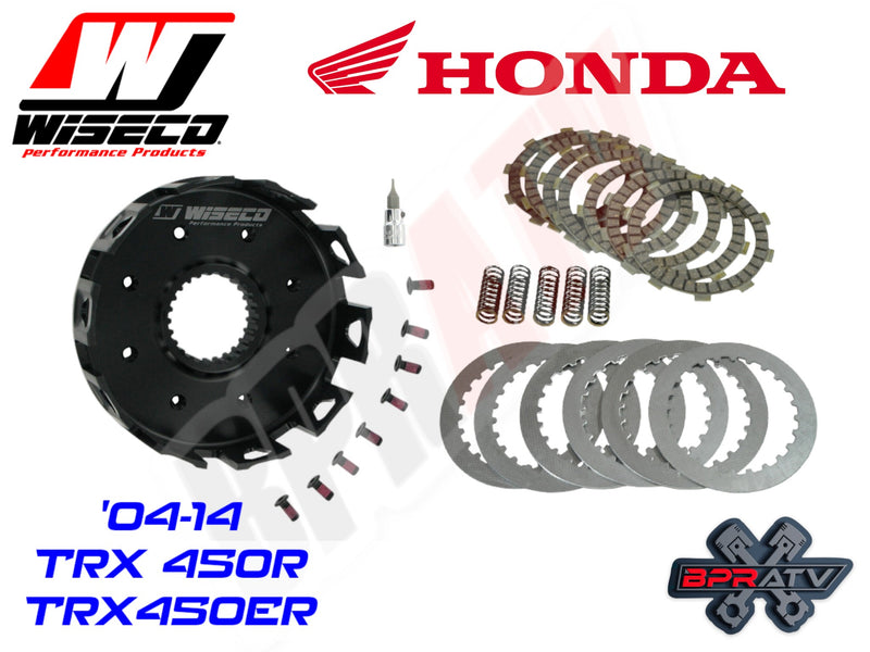 Honda TRX450R TRX 450R TRX450ER Wiseco Forged Clutch Basket BPRATV HD Clutch Kit