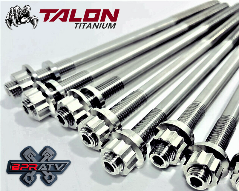 Can-Am X3 Turbo JE Piston MLS Head Gasket Titanium Cylinder Head Stud Kit '17-25