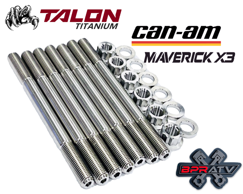 Can Am X-3 X3 Turbo All Models Head Studs Aftermarket HD Titanium Stud Bolt Kit