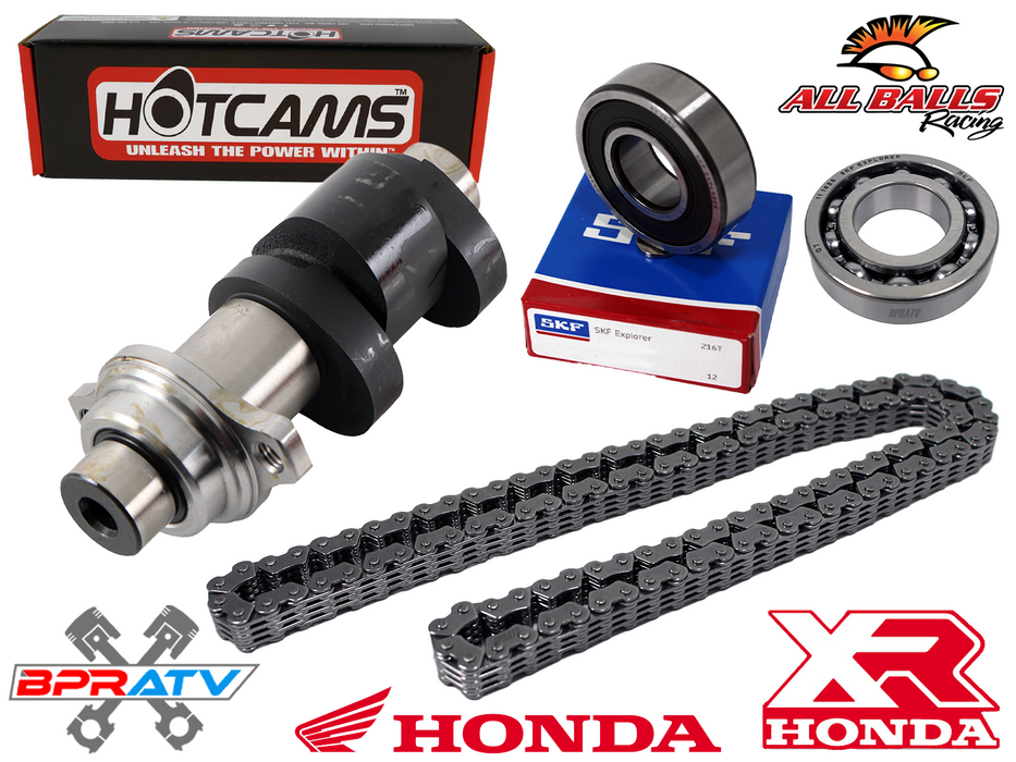 XR650R XR 650R Stage 2 Hot Cams Camshaft Hotcams Cam Bearings & Timing Cam Chain