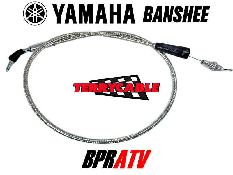 Yamaha Banshee Terry Cable Braided Single Thumb Throttle Cable PWK Carb 28-39mm