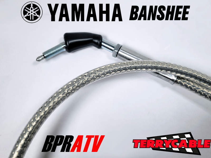 Yamaha Banshee Terry Cable Braided Single Thumb Throttle Cable PWK Carb 28-39mm