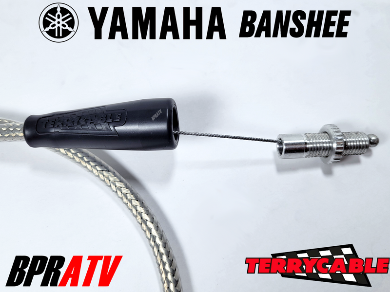 Yamaha Banshee Terry Cable Braided Single Thumb Throttle Cable PWK Carb 28-39mm