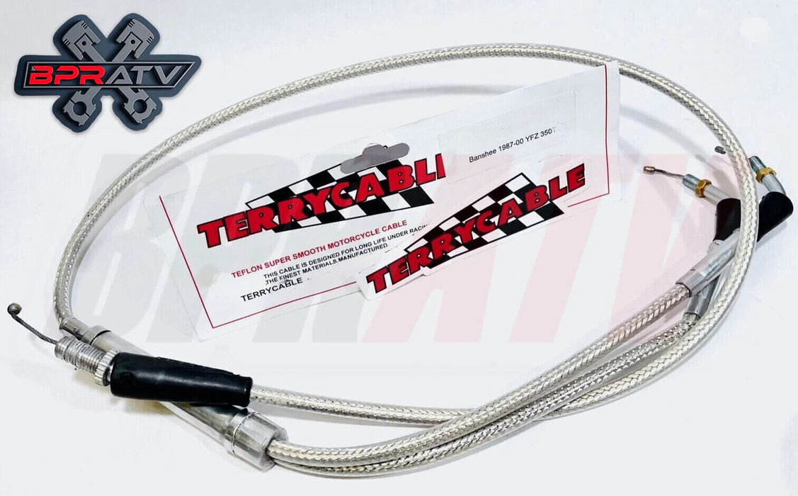 Yamaha Banshee Terry Cable Braided Dual Thumb Throttle Cable PWK PJ Carb 28-39mm