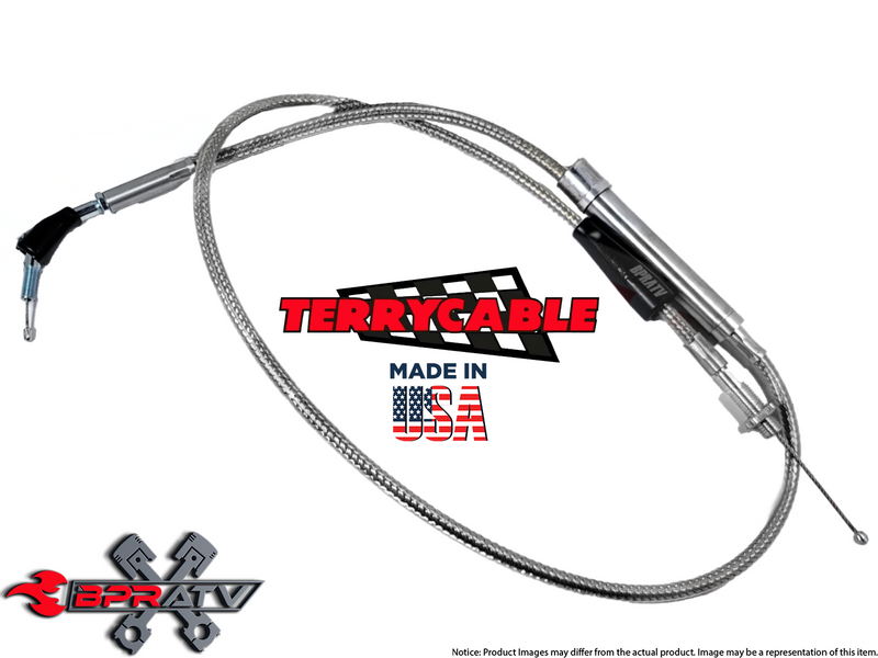 Yamaha Banshee Terry Cable Braided Single Thumb Throttle Cable PWK Carb 28-39mm
