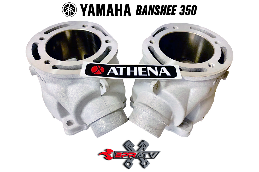 Yamaha Banshee 350 Athena 421 68mm Big Bore Triple Exhaust Ported Cylinders Pair