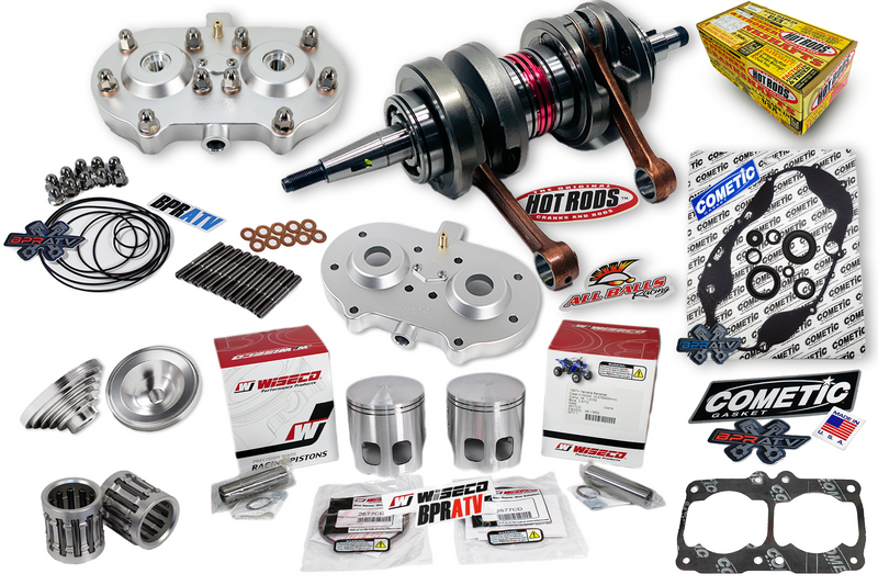 Banshee Athena 68mm Big Bore 421cc Stroker Crank WISECO Pistons Billet Domes Cub