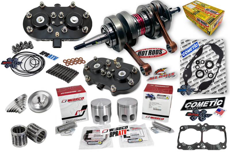 Banshee Athena 68mm Big Bore 421cc Stroker Crank WISECO Pistons Black Head Domes