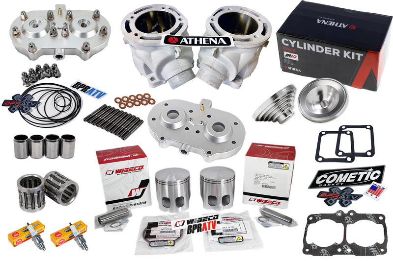 Banshee Athena 68mm Big Bore 421cc Stroker WISECO Pistons Billet Head Domes Cub