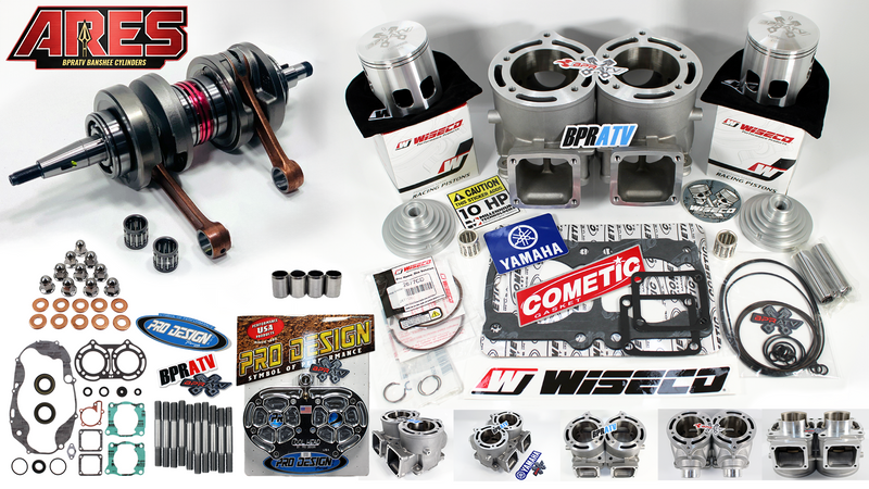 Yamaha Banshee 421cc ARES Stroker Kit Athena-Style Cylinder Wiseco Piston & Head