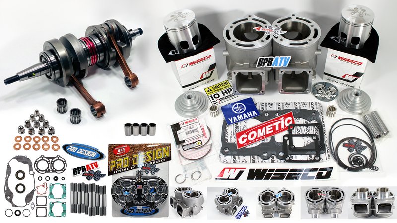BPRATV Banshee 421 Stroker Big Bore Kit ARES 68mm Cylinders Wiseco Pistons Head!