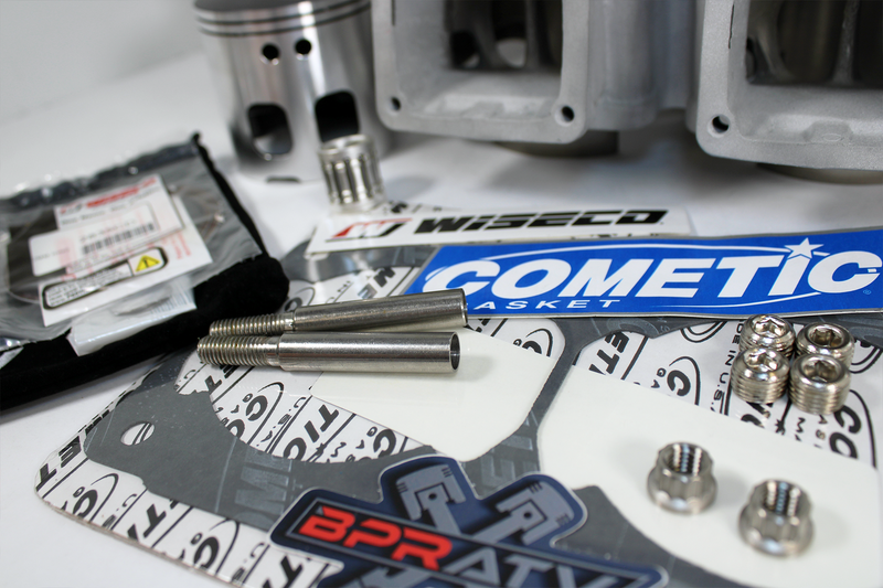 Yamaha Banshee Alpha CUB Stock Bore Triple Ported Cylinder WISECO Pistons Gasket